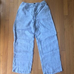 J. Crew Linen Soleil Pants in French Blue